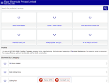 Tablet Screenshot of elparelectricals.com